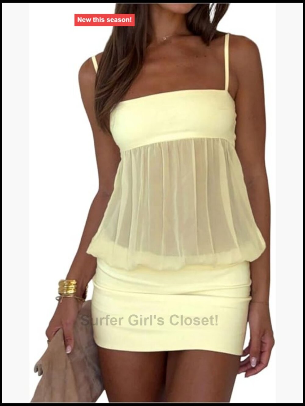 Women's Bodycon Mini Dress Spaghetti Strap Sleeveless Square Neck Party